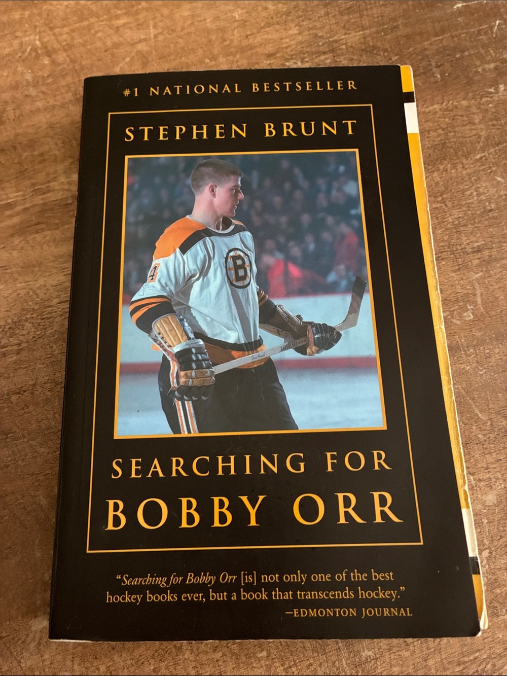 Searching for Bobby Orr Paperback - Black and Gold